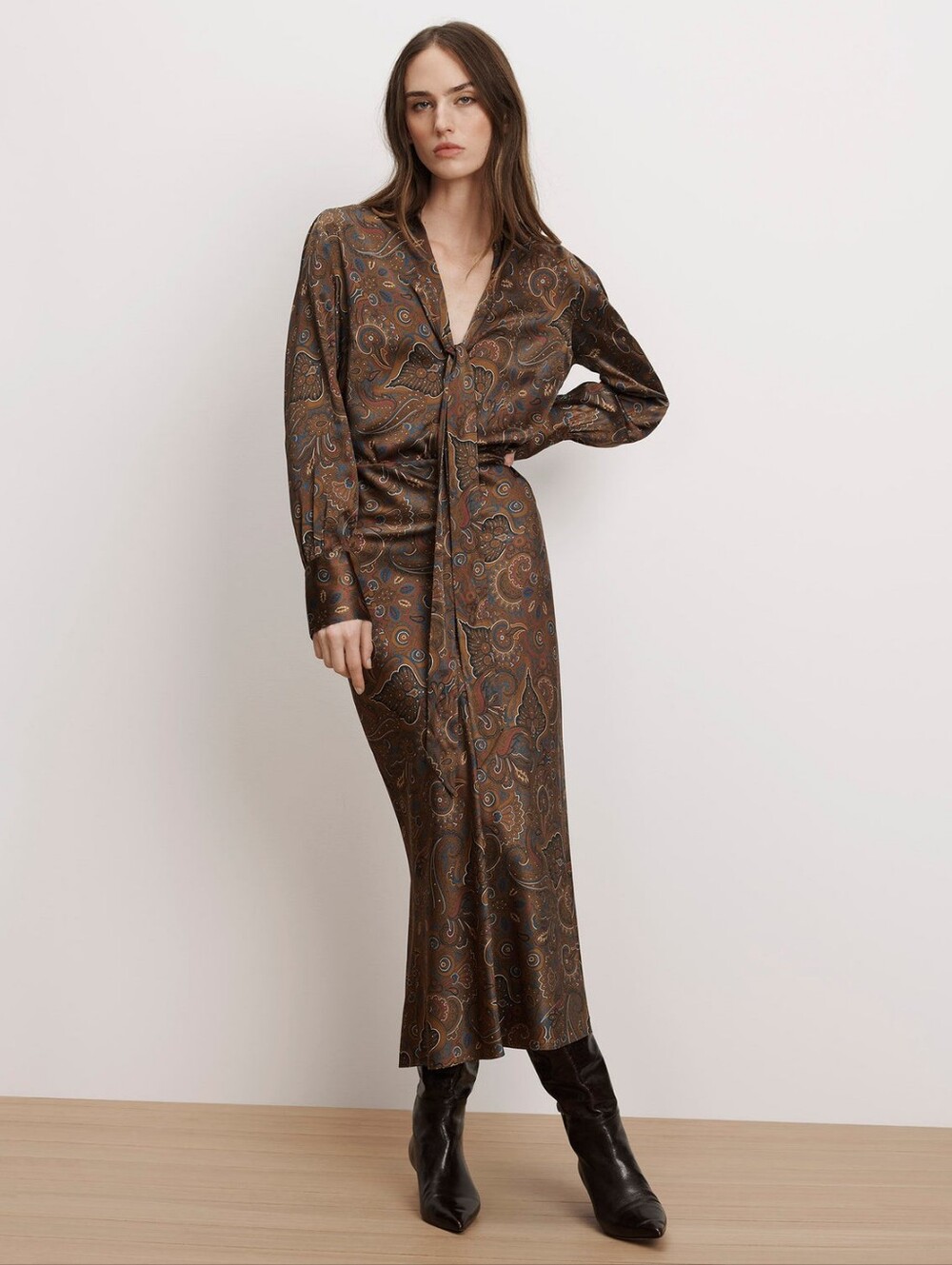Veronica Beard Clover Paisley Midi Skirt